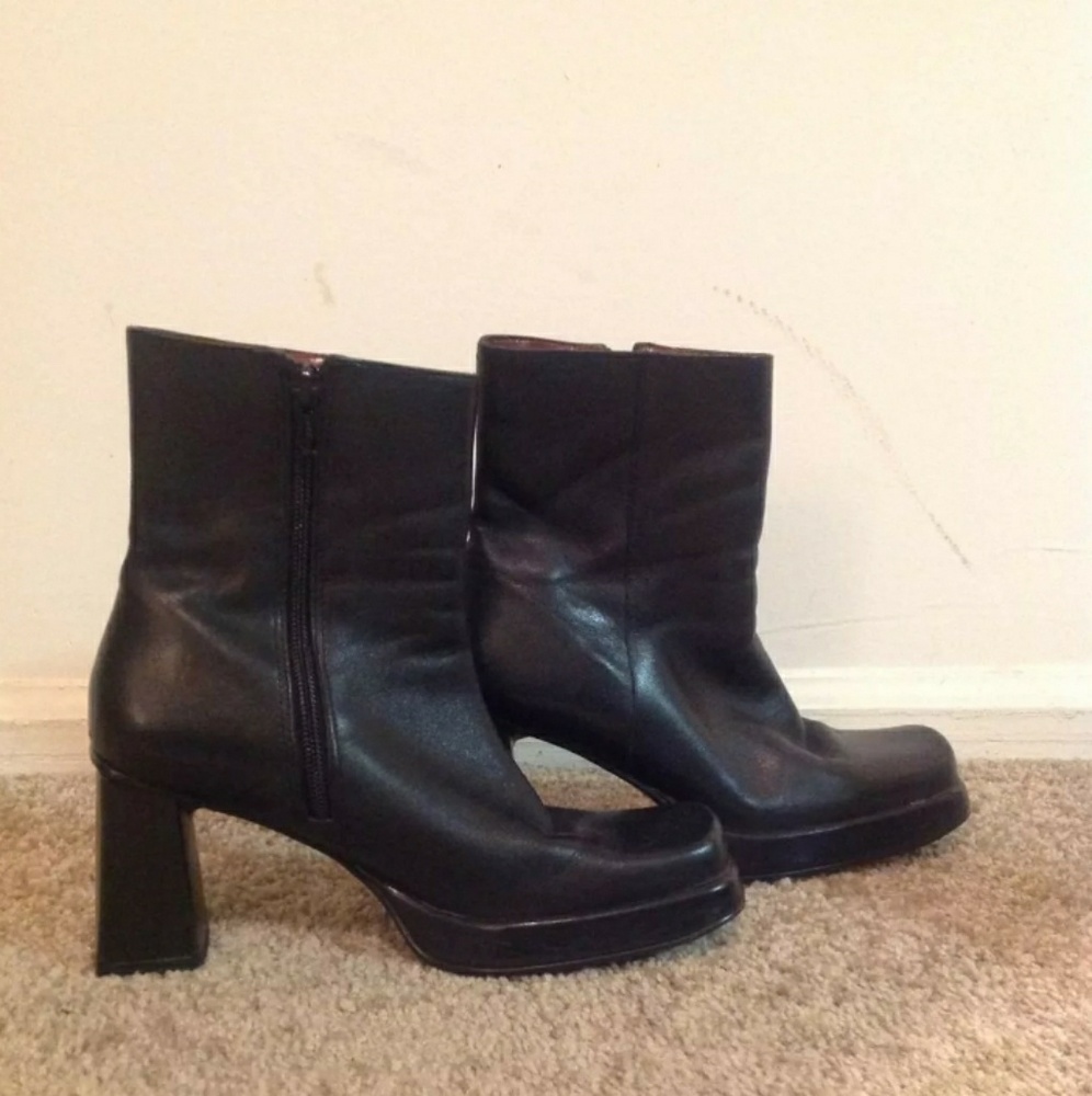Nine West Leather Ankle Boots